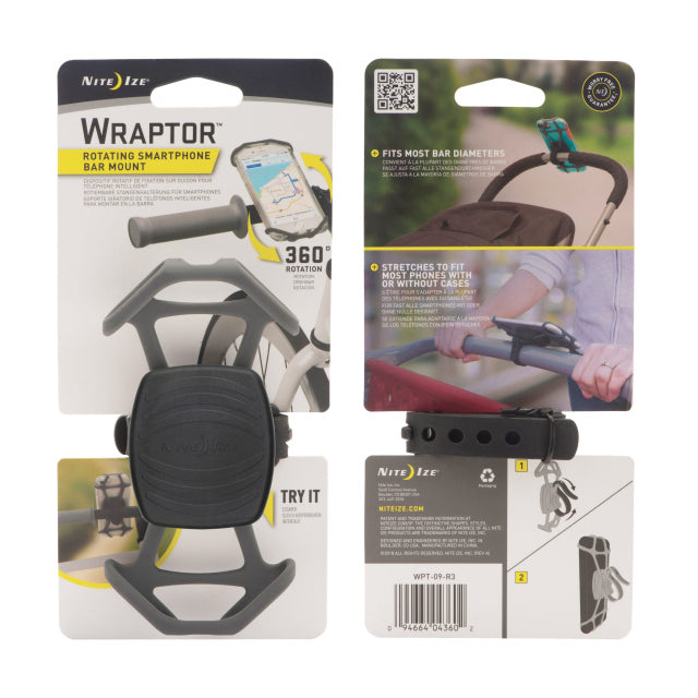 WRAPTOR ROTATING SMARTPHONE BAR MOUNT