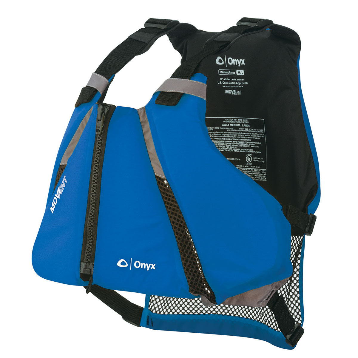 MOVEVENT CURVE LIFE JACKET (PFD) - BLUE, MD/LG