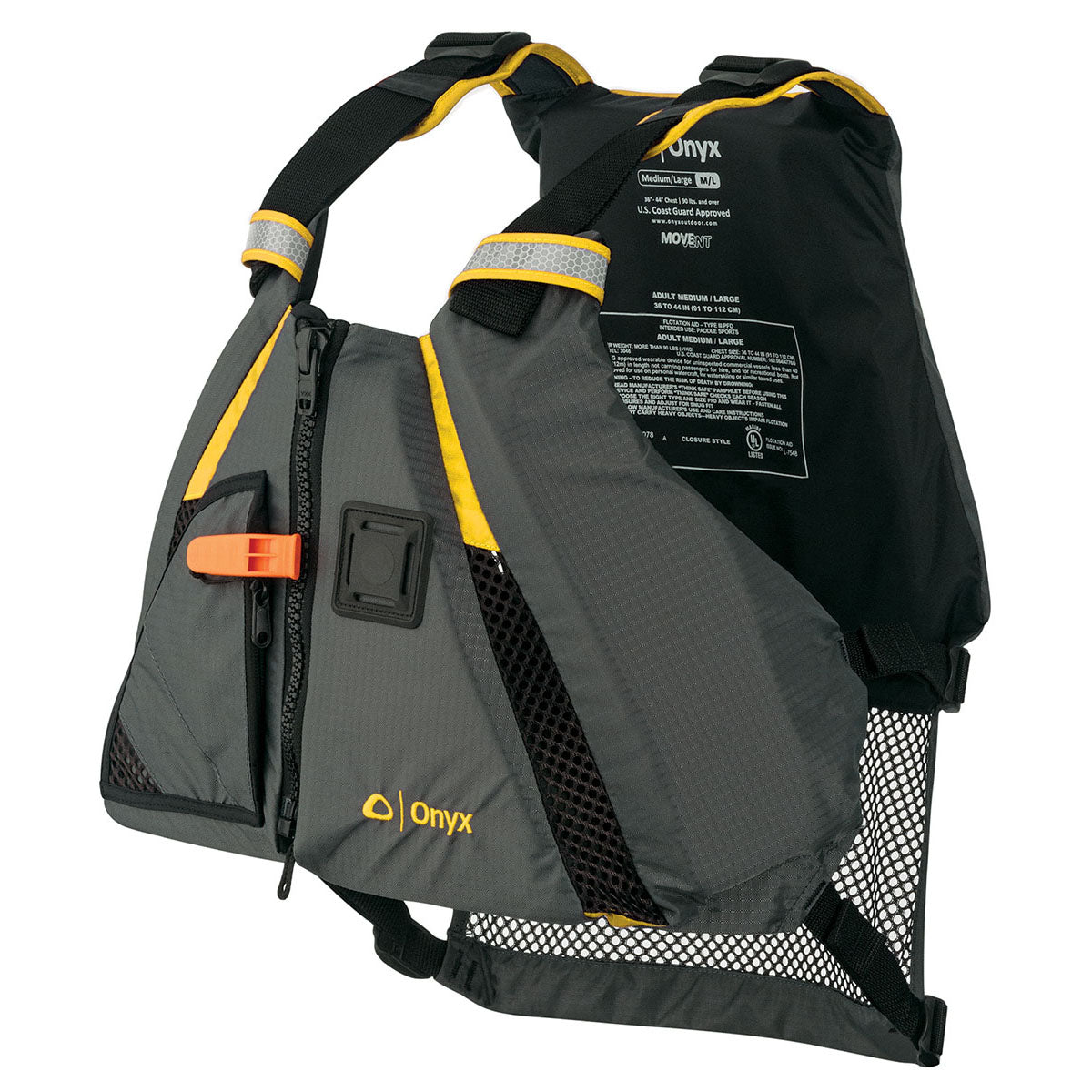 MOVEVENT DYNAMIC LIFE JACKET (PFD) - YELLOW, MD/LG