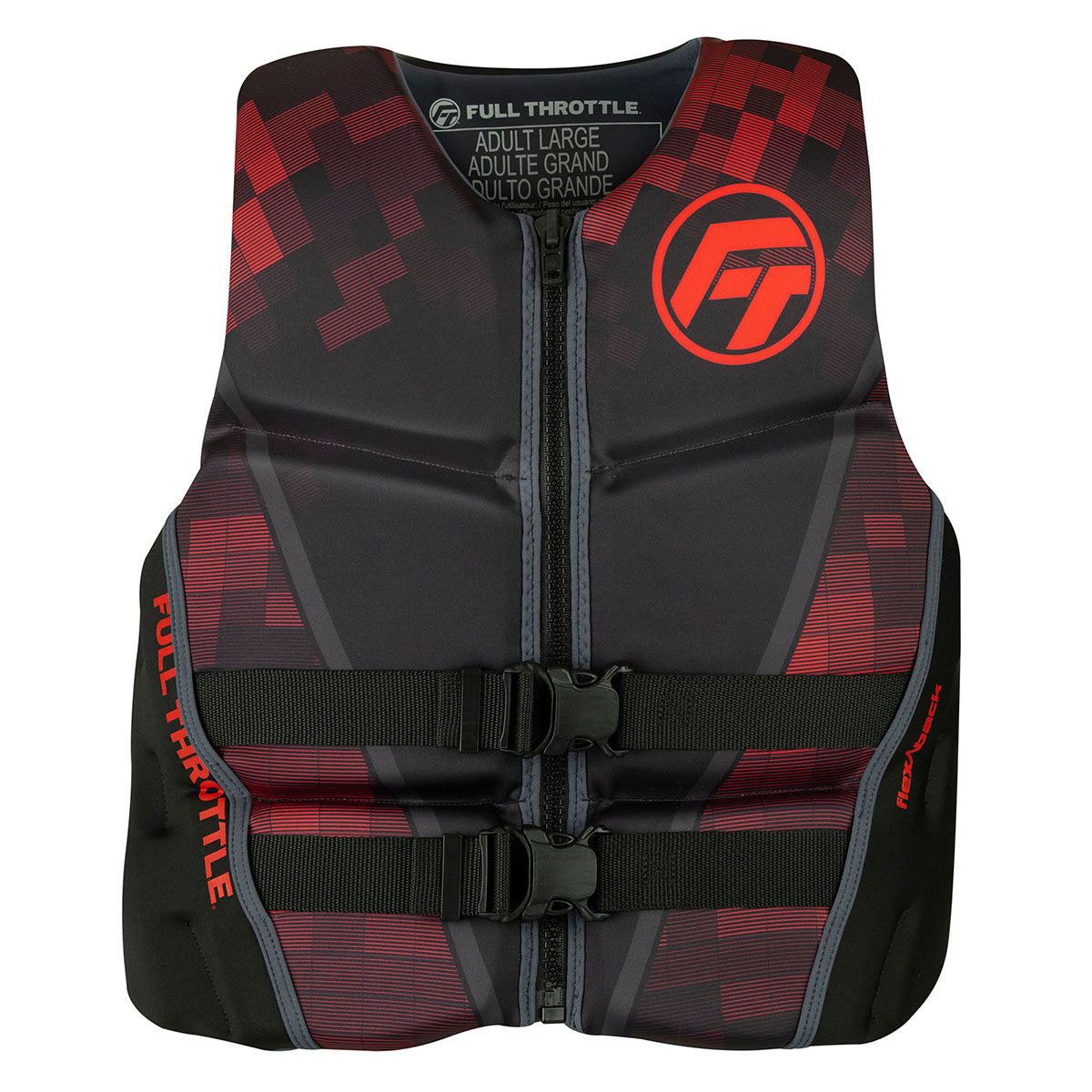 MEN`S RAPID-DRY FLEX-BACK LIFE JACKET (PFD) - RED - 3XL