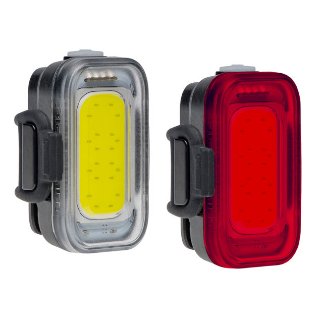 GRID FRONT AND REAR LIGHT SET - BLACK