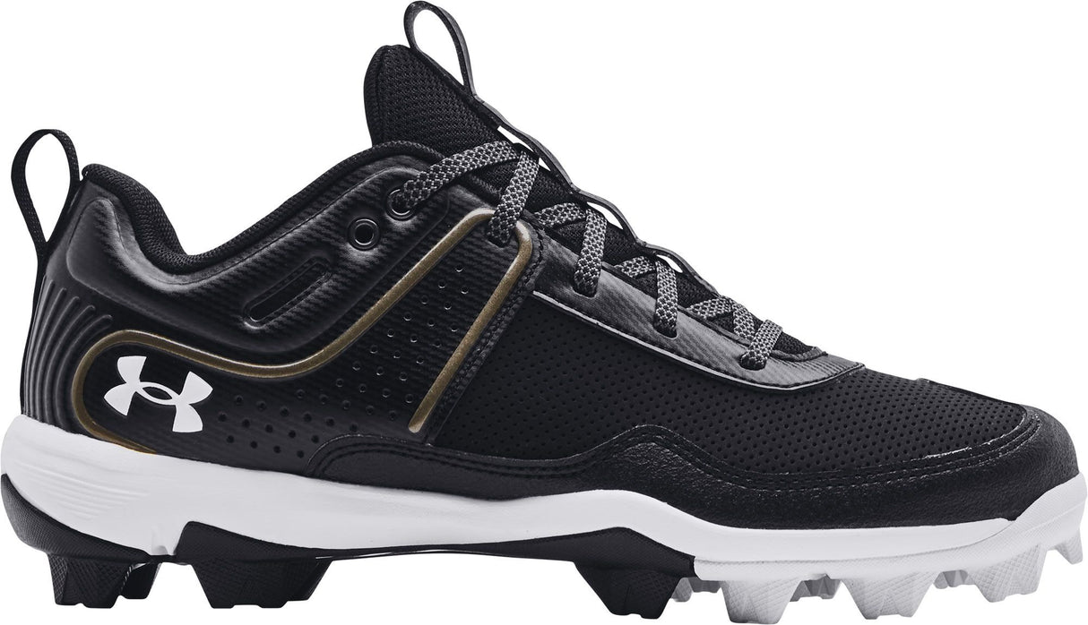 WOMEN'S UA GLYDE RM SOFTBALL CLEAT - BLACK/WHITE