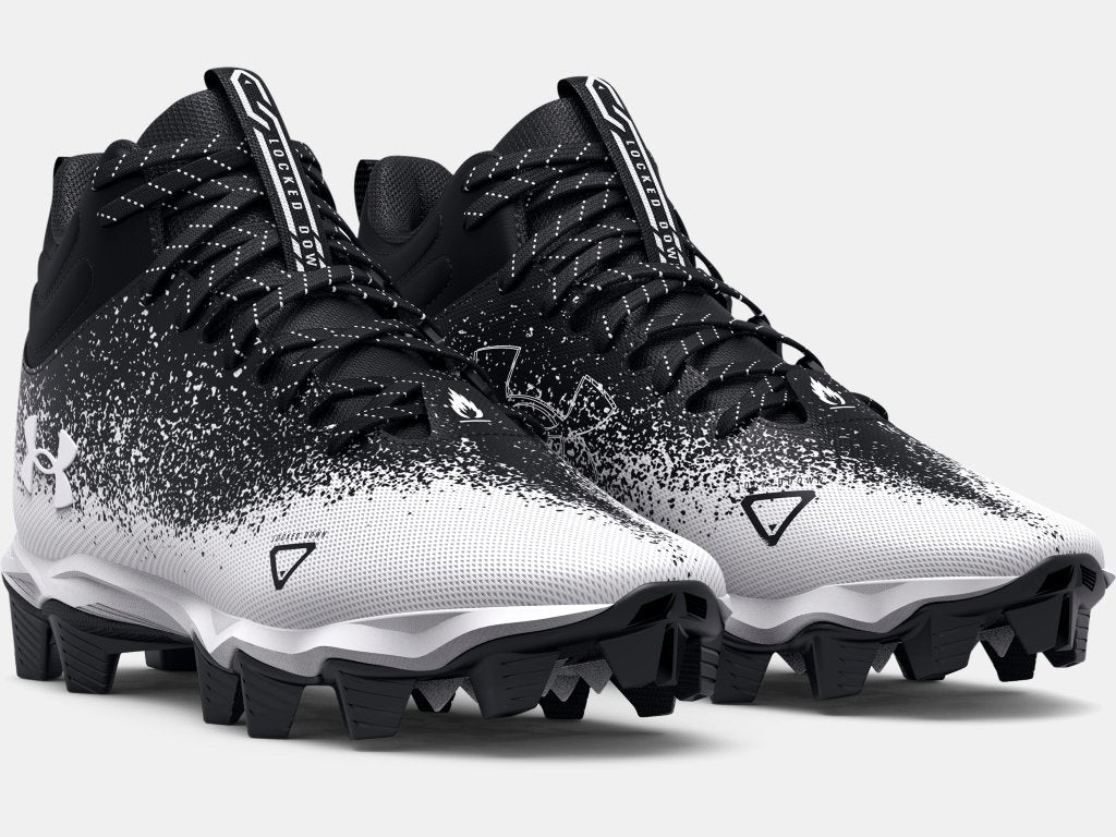 MEN'S UA SPOTLIGHT FRANCHISE RM 2.0 FOOTBALL CLEAT - BLACK/WHITE