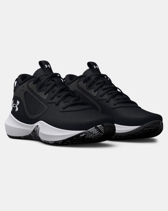 UNISEX ADULTS' UA LOCKDOWN 6 BASKETBALL SHOE - BLACK/WHITE