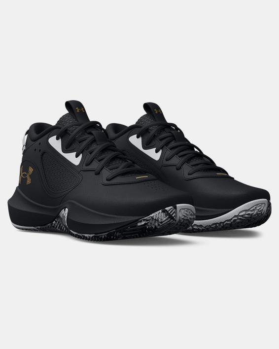 UNISEX ADULTS' UA LOCKDOWN 6 BASKETBALL SHOE - BLACK/METALLIC GOLD