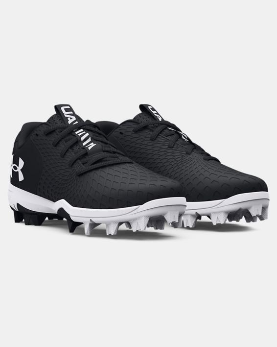 KIDS' UA GLYDE 2 RM JR. SOFTBALL CLEAT - BLACK/WHITE