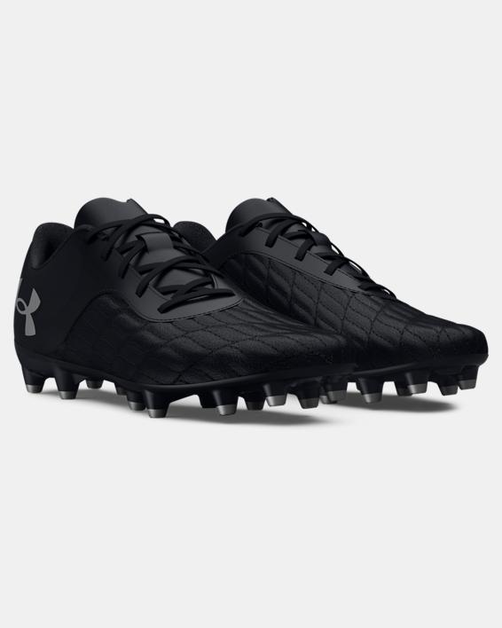 UNISEX ADULTS' UA MAGNETICO SELECT 3 FG SOCCER CLEAT - BLACK/METALLIC SILVER