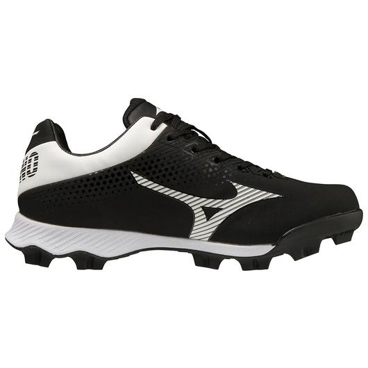 GIRL'S WAVE FINCH LIGHTREVO MOLDED SOFTBALL CLEAT - BLACK/WHITE