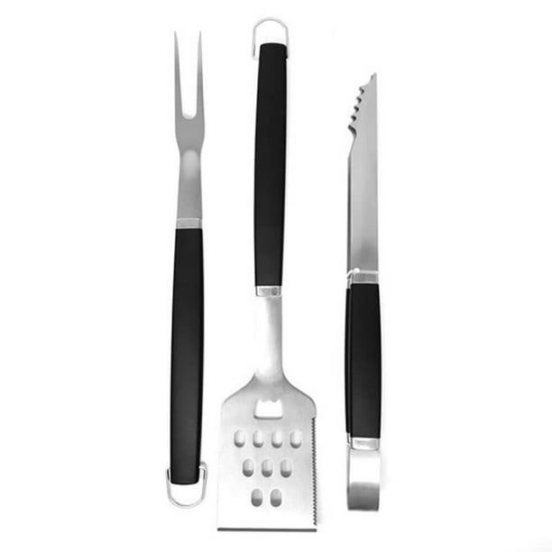 STAINLESS STEEL BBQ TOOLS, SET OF 3