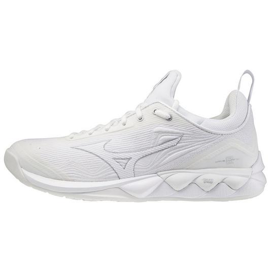 WOMEN'S WAVE LUMINOUS 2 VOLLEYBALL SHOE - WHITE/SILVER