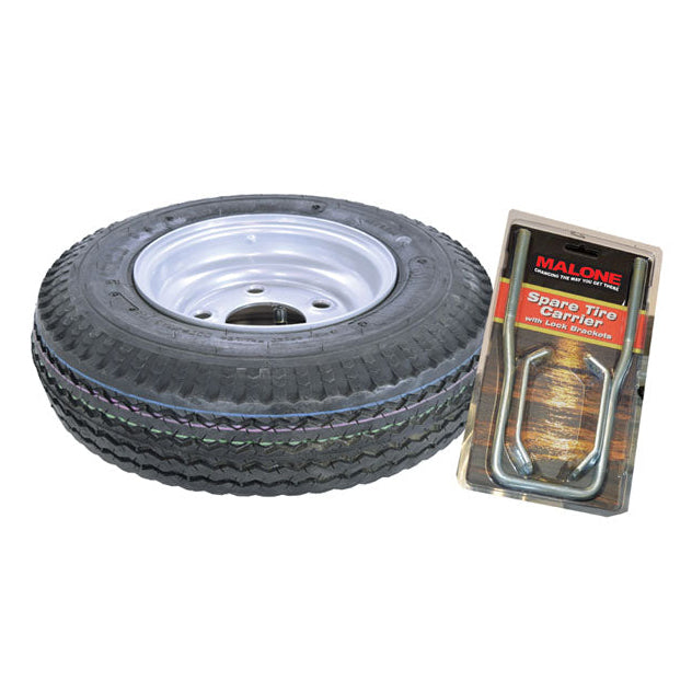 8IN GALVZD SPARE TIRE W/LOCKING ATTACH