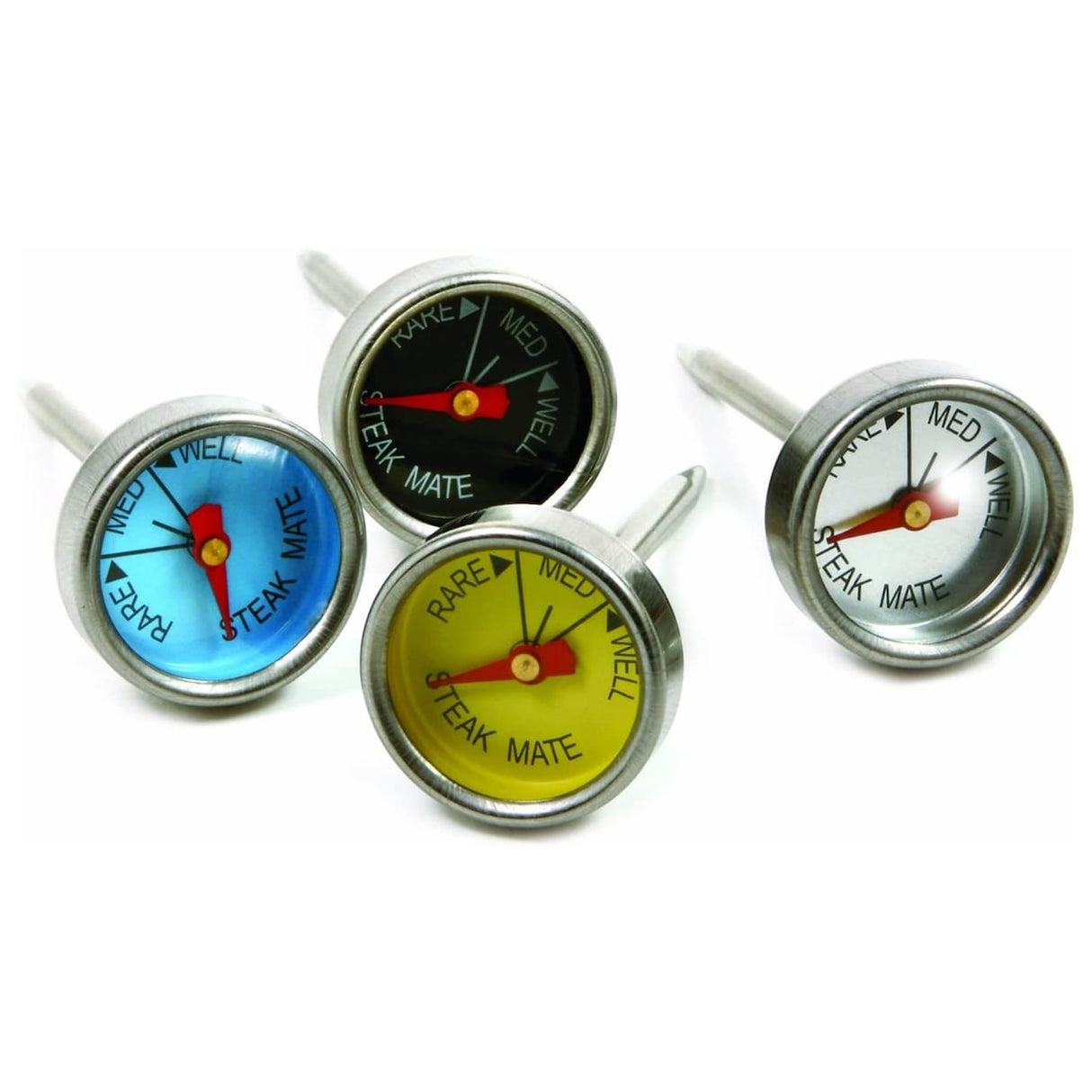 MINI STEAK THERMOMETERS - COLOR CODED SET OF 4