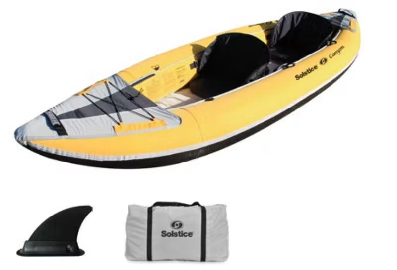 CANYON 1-2 PERSON CONVERTIBLE KAYAK WITH PUMP