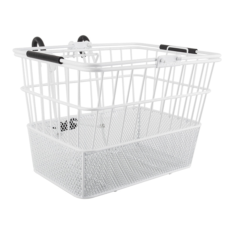 STANDARD MESH BOTTOM LIFT-OFF BASKET, WHITE