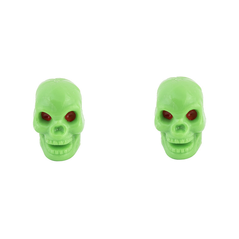 VALVE CAPS SKULL GREEN