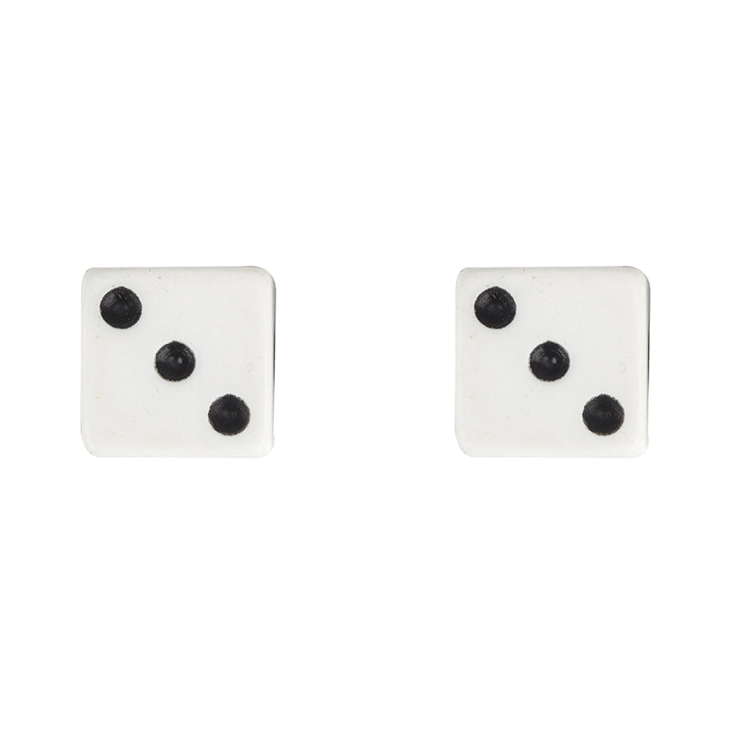 VALVE CAPS WHITE DICE