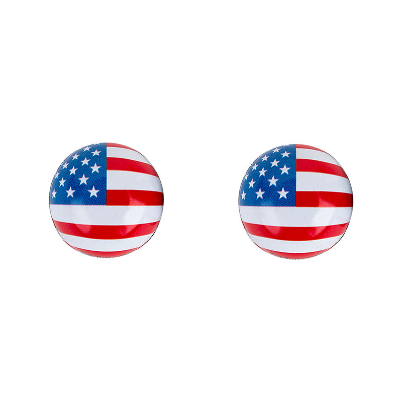 VALVE CAPS FLAG USA