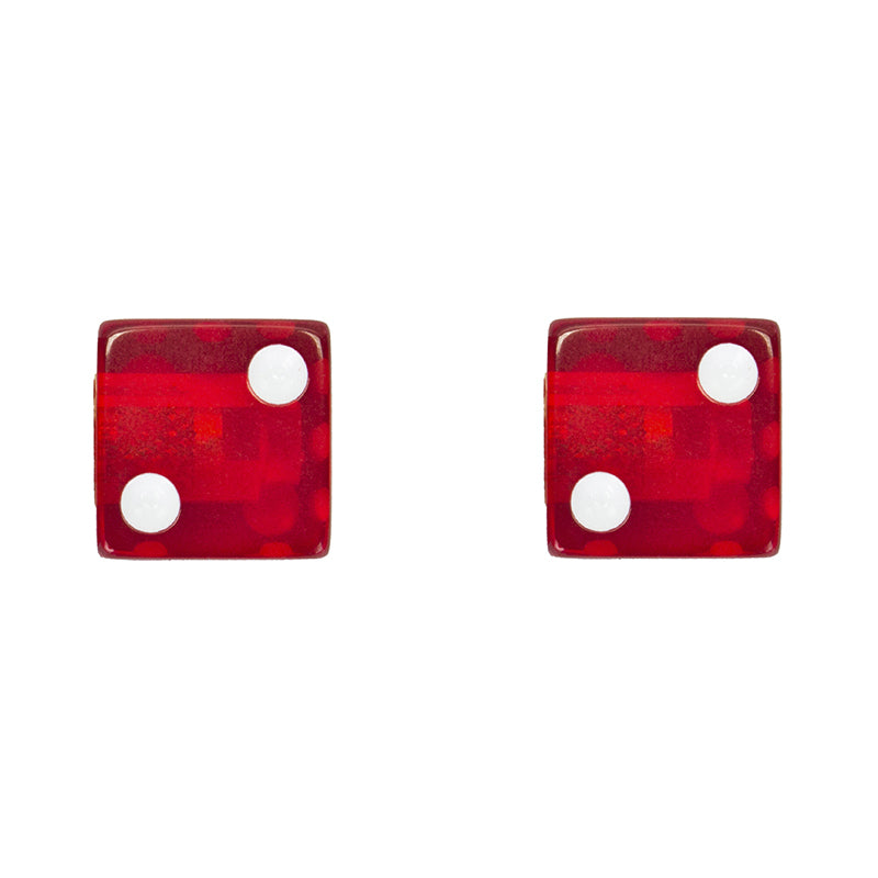 VALVE CAPS DICE RED