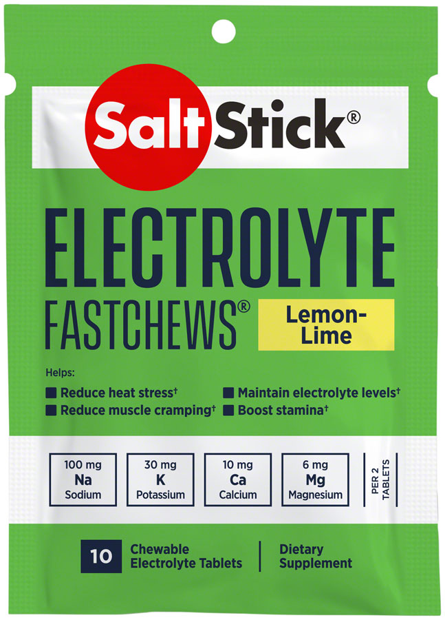 FASTCHEWS CHEWABLE ELECTROLYTE TABLETS, 2-PACK, LEMON-LIME