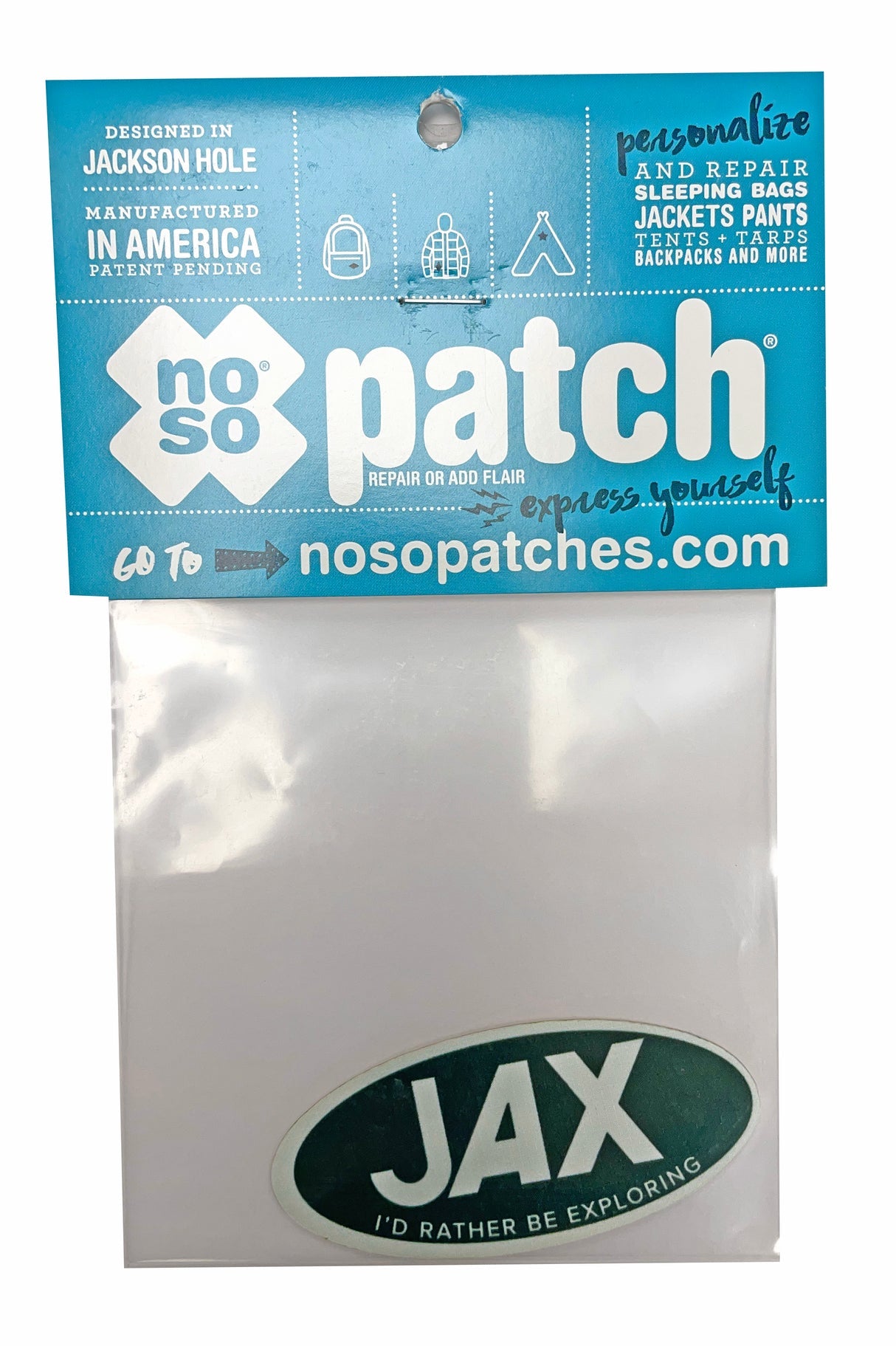 JAX LOGO CLOTHING & GEAR REPAIR PATCH