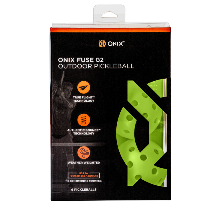 FUSE G2 OUTDOOR PICKLEBALLS 6-PACK