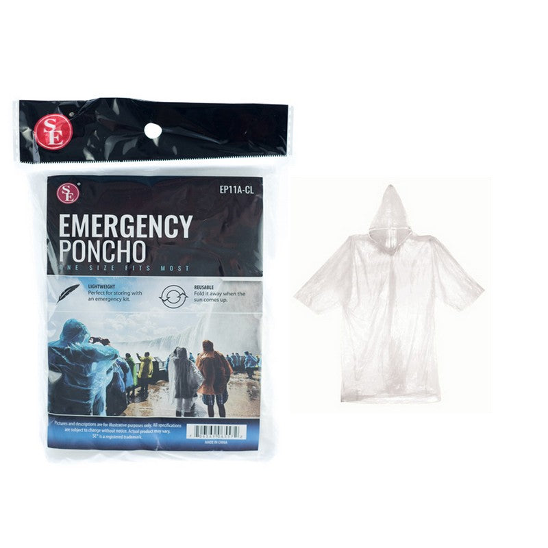 EMERGENCY PONCHO - CLEAR