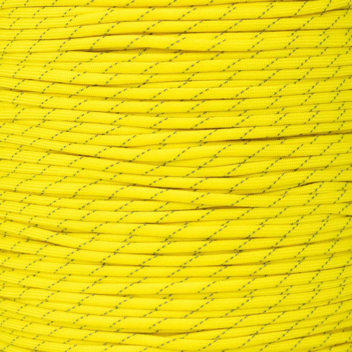 TYPE III 550 SURVIVAL PARACORD 100FT HANK REFLECTIVE (NEON YELLOW)