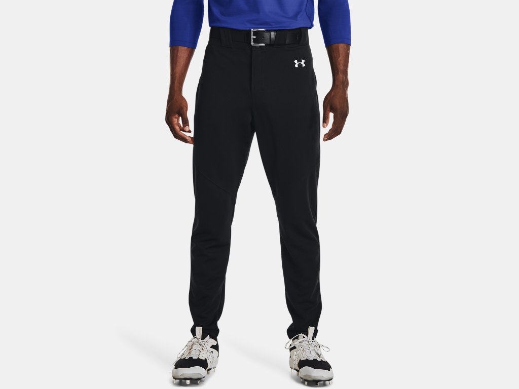 MEN'S UA UTILITY BASEBALL PANTS - BLACK/WHITE