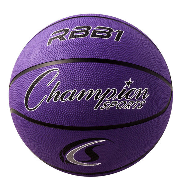 OFFICIAL SIZE 7 RUBBER BASKETBALL, PURPLE