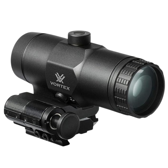 Vortex Optics VMX-3T 3X Red Dot Sight Magnifier with Built-in Flip Mount