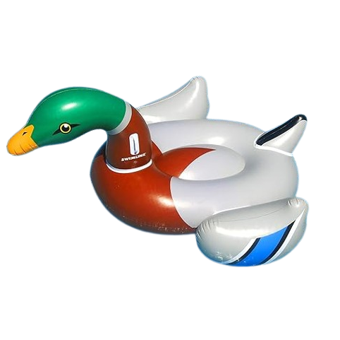 Swimline Giant Decoy Duck Mallard Ride On
