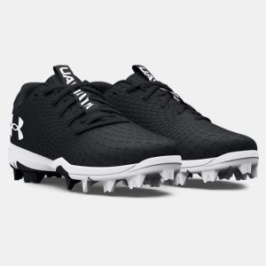 WOMEN'S UA GLYDE 2 RM SOFTBALL CLEAT - BLACK/WHITE