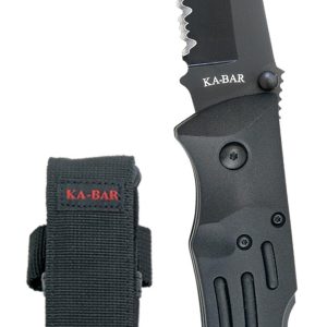 BLACK MULE FOLDING KNIFE - SERRATED