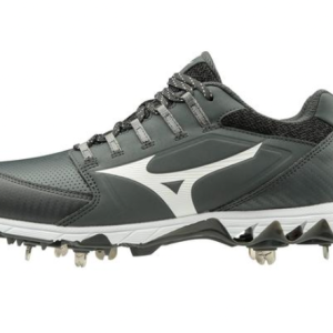 WOMEN'S 9-SPIKE SWIFT 6 LOW METAL SOFTBALL CLEAT - GREY/WHITE
