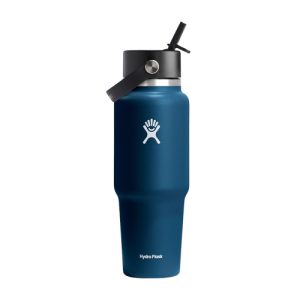 Hydro Flask Travel Water Bottle - Leakproof in 32 Oz Indigo Blue