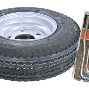 8IN GALVZD SPARE TIRE W/LOCKING ATTACH