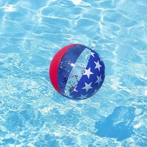 AMERICANA GLITTER BEACH BALL