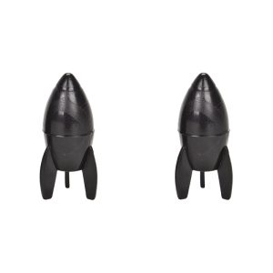 VALVE CAPS BLACK PRESTA ROCKETS