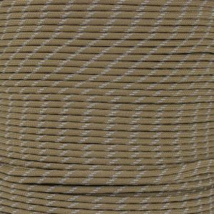 TYPE III 550 SURVIVAL PARACORD 100FT HANK REFLECTIVE (COYOTE)