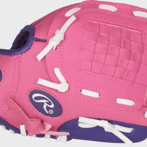 PLAYERS SERIES 9IN BASEBALL/SOFTBALL GLOVE LH (PINK/PURPLE) W'SOFT CORE BALL