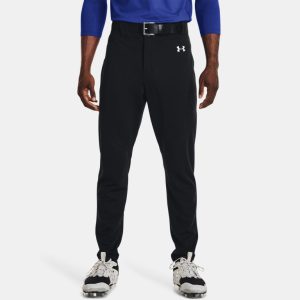 MEN'S UA UTILITY BASEBALL PANTS - BLACK/WHITE