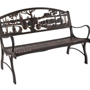 GARDEN BENCH CAST IRON FARMSTEAD