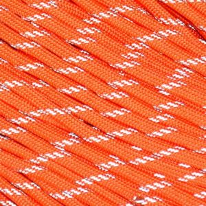 TYPE III 550 SURVIVAL PARACORD 100FT HANK REFLECTIVE (NEON ORANGE)