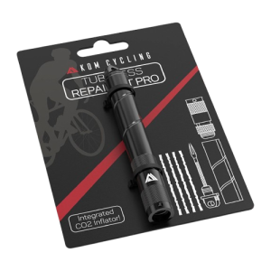 KOM Cycling Tubeless Tire Repair Kit for Mountain and Road Bike Punctures 8 Colors Available