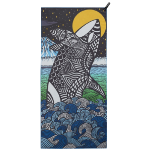 PackTowl Personal Ultralight Microfiber Travel Towel Orca Print Body